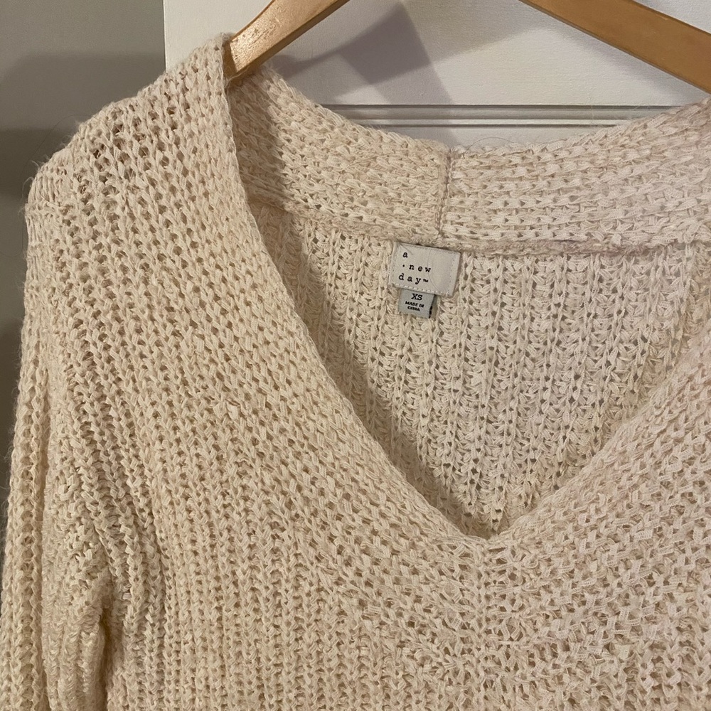 V Neck Pullover Sweater - image 3